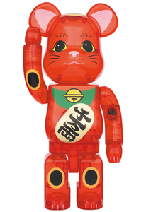 新品未開封 MEDICOM TOY BE@RBRICK 招き猫 梅透明 400% メディコムトイ ベアブリック