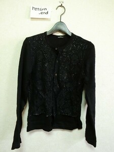 tricot COMME des GARCONS カーディガン レース ブラック #TT-070050 トリココムデギャルソン