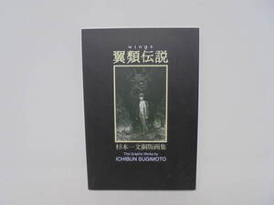 直筆サイン・識語入り！【 翼類伝説 wings 】杉本一文銅板画集 2002年初版 識語・署名・サイン本