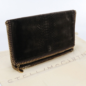 中古良品ステラマッカートニーSTELLA MCCARTNEY クラッチバッグ スエード 278014 W9360 ブラウン系 ランク：A us-2 レディース