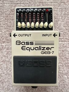 BOSS ボス エフェクター Equalizer ベースイコライザー GEB-7 Bass 新品同様　可動検査済