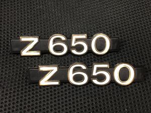 送料無料 新品 ダイキャスト製 Z650 ザッパー 80 82 サイドカバー エンブレム セット デカール KZ650