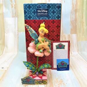 レア★ピーターパン Peter Pan ティンカーベル Tinker Bell お花 陶器 フィギュア★ジム・ショア エネスコ ENESCO ディズニーショーケース