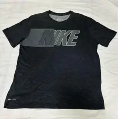 ナイキ　NIKE 黒グレーTシャツ XLサイズ　DRY-FIT