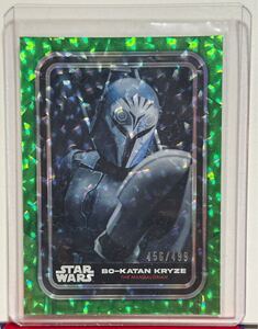 【Bo-Katan Kryze】2023 Topps Star Wars Green Foil /499 499枚限定！①