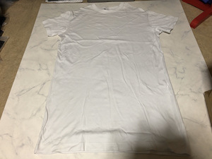 UNIQLO ユニクロ Tシャツ 半袖 291-406471 ホワイト系カラー シンプルデザイン トップス 着心地良い Lサイズ【アウトレット】Q7