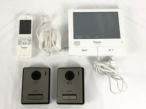 【ジャンク品】Panasonic パナソニック テレビドアホン VL-MWH710K セット wa◇106