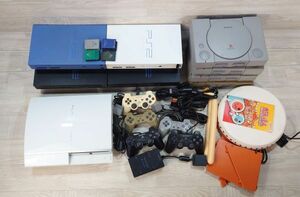 【動作未確認】 SONY PS3 CECHH00　PS2 SCPH-55000 GT　SCPH-50000　PS SCPH-7000　本体　コントローラー　まとめて　G2405201113-18