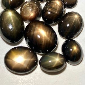 1円〜!!≪天然ブラックスターサファイアおまとめ30ct≫n 約6.0g 裸石 宝石 コランダム black star sapphire corundum w4 64