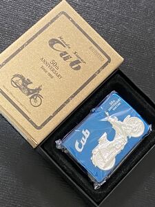 zippo Honda Cub 50th Anniversary 立体メタル 希少モデル 2007年製 HONDA 1958 C100 カブ 50周年記念 専用ケース 保証書付き