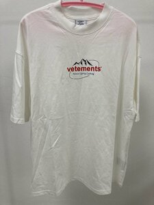 VETEMENTS ヴェトモン Spring Water T-SHIRT 半袖 Tシャツ ホワイト L 中古 TJ 1