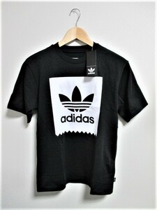 ☆adidas アディダス ビッグロゴ Tシャツ/メンズ/S/黒☆新品☆希少 