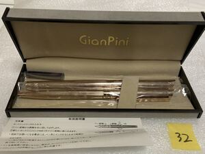 GianPini ジャンピニ 万年筆 ボールペン ピンクゴールド iridium イリジウム ドイツ製 未使用長期保管品 要インク交換 現状 ジャンクno.32