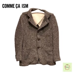 【美品】COMME CA ISM コムサイズム ジャケット トップス 長袖 グレー 上着 メンズ S 中古