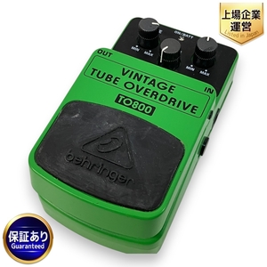 BEHRINGER TO800 VINTAGE TUBE OVERDRIVE オーバードライブ ギターペダル 音響機材 音楽 中古 Z9460855