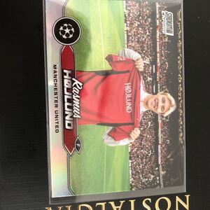 【2023-24 Topps stadium Chrome】RASMUS HOJLUND MANCHESTER UNITED REFRACTOR