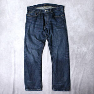 POLO RALPH LAUREN HAMPTON RELAXED STRAIGHT W34(W96cm) ハンプトンリラックスストレート ジーンズ ユーズド加工デニムジーンズ