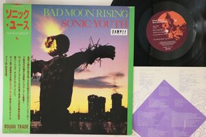 LP Sonic Youth Bad Moon Rising 25RTL3007PROMO ROUGH TRADE プロモ /00260