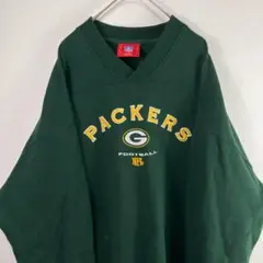 USA古着 00s y2k NFL プロチーム packers スウェット 緑