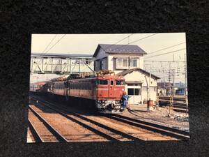 【昔の鉄道写真】EF717/米沢にて/昭和63年■Z63-13