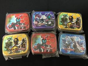 デッドストック 仮面ライダーカブト ミニ缶ケース 6点セット 特撮 当時もの