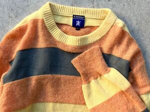 新品同様 R.NEWBOLD×Paul Smith モヘア混 ウールニットセーター L アールニューボールド ポールスミス メンズ モヘヤ