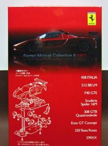 京商1/64☆フェラーリ ミニカーコレクション8NEO★Ferrari 250 Testa Rossa ブルー★KYOSHO2012