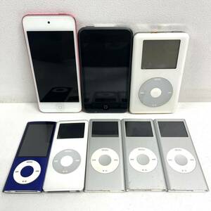 0613M6 まとめ★Apple アップル iPod アイポッド 8台セット nano touch classic A1320 第5世代 / A1421 第5世代 / A1213 / A1059 他