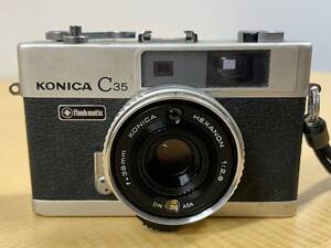 ジャンク KONICA コニカ C35 カメラ HEXANON 1:2.8 f=38mm レンズ