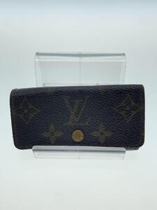 LOUIS VUITTON◆ミュルティクレ4_モノグラム・キャンバス_BRW/レザー/BRW/レディース