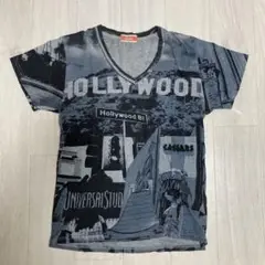 リルアーモンド　総柄Tシャツ