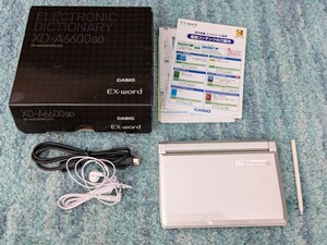 ◎0608u3111　CASIO Ex-word 電子辞書 XD-A6600GD