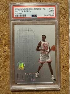 1998 SKYBOX molten metal #46F Scottie Pippen fusion /250 PSA9