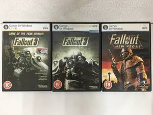 ◆◇F204 Windows XP/Vista Fallout3 Fallout 3 GAME OF THE YEAR EDITION Fallout NEW VEGAS 海外版 3本セット◇◆