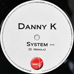  【Danny K / System】2008年 /イタリア 12インチ盤/QOKI Record /QOK 009/レア盤/Minimal/Techno/人気盤