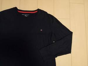 25ほぼ新品【TOMMY　HILFIGER】トミーヒルフィガー　ロンT　シンプルモデル　Lサイズ コレクション放出　