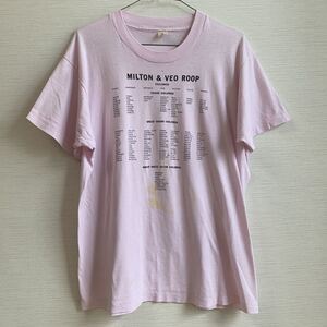 VINTAGE 80s 90s SCREEN STARS ヴィンテージ スクリーンスターズ プリント Tシャツ トップス 80年代 90年代 Tee ビンテージ 古着 ピンク L