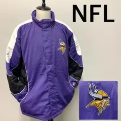 NFLナイロンジャケットミネソタヴァイキングスメンズXXLサイズバックビッグロゴ