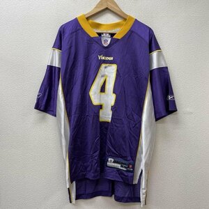 リーボック NFL MINNESOTA VIKINGS ミネソタバイキングス メッシュ ゲームシャツ レプリカ ユニフォーム Tシャツ Tシャツ L