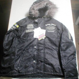 l新品 Von Dutch（ボンダッチ）ツイルWJ24ＪＫＴ/メンズ黒(L)