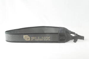 ☆FUJIX フジックス カメラ ストラップ FUJIFILM フジフィルム 黒色(ブラック)×灰色(グレー) ビンテージ フィルムカメラ Camera Strap☆