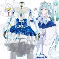 雪ミク 初音ミク コスプレ ハロウィン 衣装 snow miku 2019 グッズコスプレ ウイッグ付き キャラ 人気 アニメ イベンド ハロウィン  文化祭 ステージ服 変装 演出服F238