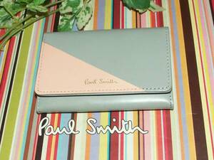 872-G②◎　新品本物即決　ポールスミス　Paul Smith　牛革　マーケトリーC　名刺入れ　カードケース