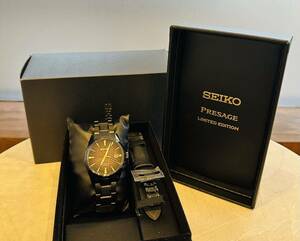 ● 【美品】SEIKO PRESAGE(プレザージュ) セイコー創業140周年記念限定モデル SARX085 ブラック 保管品 ●