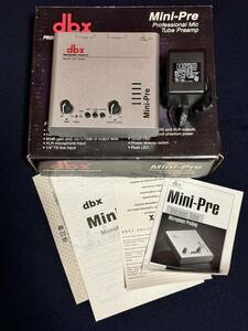 dbx Mini-Pre Professional Mic Tube Preamp 美品！