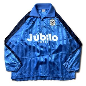 激レア! 90s PUMA ジュビロ磐田 ヒットユニオン サッカー ナイロンジャケット ジャージ オフィシャル ブルー 水色 S Mサイズ メンズ グッズ