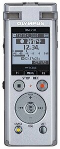 OLYMPUS ICレコーダー VoiceTrek DM-750 DM-750 SLV 内蔵メモリー4GB Micro(中古品)