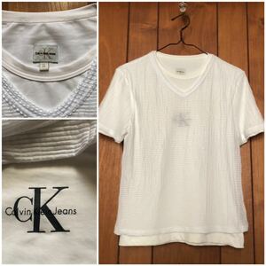 【Calvin Klein】カルバンクライン「重ね着風 デザインTシャツ」M