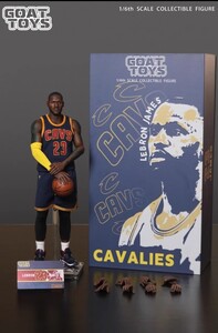 ☆新品　1/6　レブロン・ジェームズ　アクションフィギュア　１００体限定生産 NBA　キャブス　Goat Toys　エンターベイ等に　未使用