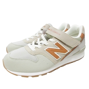 未使用品 ニューバランス NEW BALANCE タグ付き YV996OG3 スニーカー シューズ キッズ 24.0cm 子供用 男の子 女の子 ベージュ X キッズ